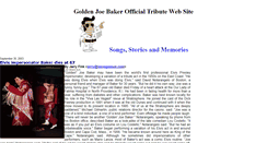 Desktop Screenshot of goldenjoebaker.com